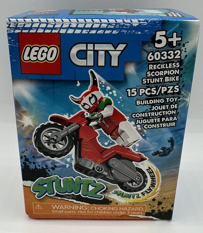 Lego 60332 City Stuntz Reckless Scorpion Stunt Bike New In Box