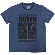 Queen Unisex Ringer T-Shirt: News of the World 40th Front Page