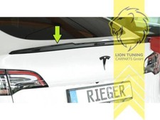 Rieger Hecklippe Spoiler Heckspoiler Kofferraum Lippe für Tesla Model Y schwarz 