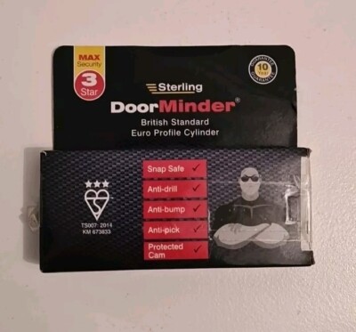 Sterling TS007 BS3 3 Sterne Polizei zugelassen gesichertes Design Euro Tür Zylinder