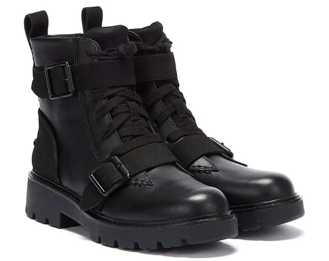 Ugg biker boots black clearance