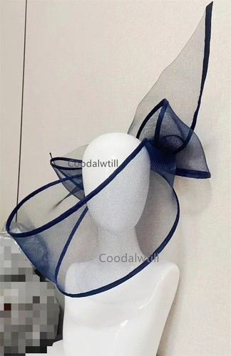 Neu schwarz Fascinator Hochzeit Pillbox Hut Damen elegant Fascinator Hüte Haarspange - Bild 25 von 48