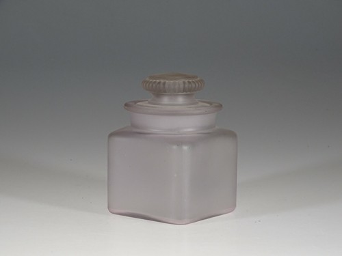 Vintage Depression Era Glass Frosted Crystal Dresser Bottle c.1930 - Picture 2 of 4