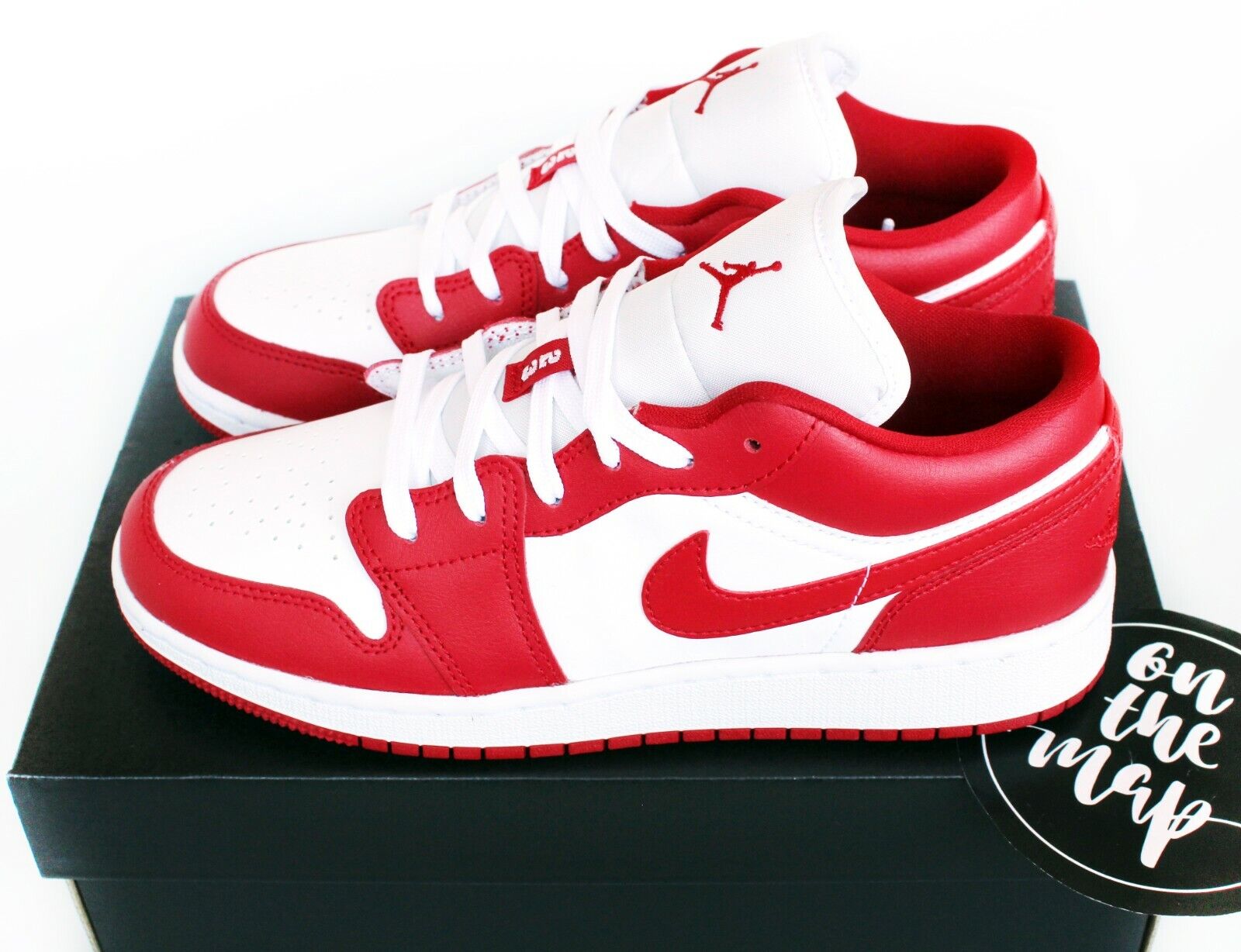 Nike Air Jordan 1 Retro Low Chicago Gym Red White Toe GS UK 3 5 6 7 US New