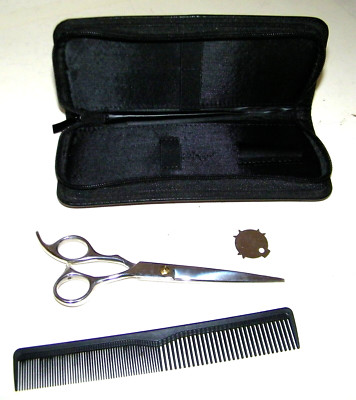 O'Bester  Professional 7'' Barber Scissors Adjustable Tension & Toni & Guy  Comb