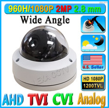 LEXAcctv 4in1 HD 2MP 1080P 2.8mm TVI AHD CVI Analog CCTV Night Lens Dome Camera