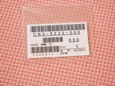 Canon CB3-8222-000 PLATE NAME (X) For Canon 1DX