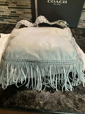 Coach Soho Fringe Kiki Hobo Shoulder Hobo Bag Leather 11913