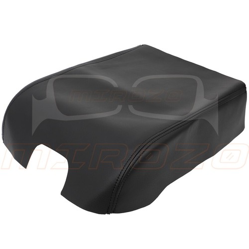 MIROZO For 2015-2019 Ford F150 Black Center Console Armrest Cover Lid Leather - Foto 10 di 10