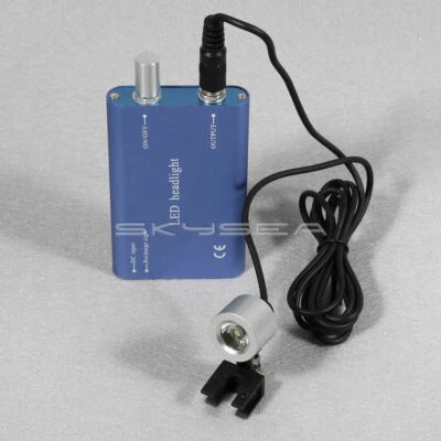 FARETTO LUCE LED PER OCCHIALI GALILEIANI DENTISTA Dental LED Head Light Blue IT