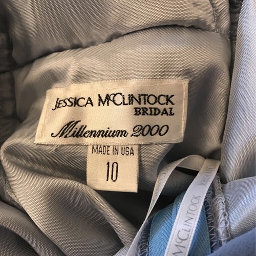 Jessica McClintock Bridal Womens Millennium 2000 Dress Purple Sleeveless Gown 10 - Picture 5 of 7