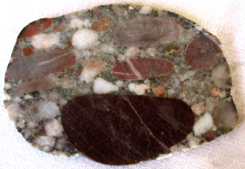 Pudding Stone Slab - 185 Grams - Michigan - Puddingstone - Picture 2 of 2