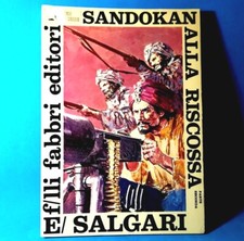 SANDOKAN ALLA RISCOSSA DI E.SALGARI F.LLI FABBRI EDITORI LIBRO COLLEZIONE (86)