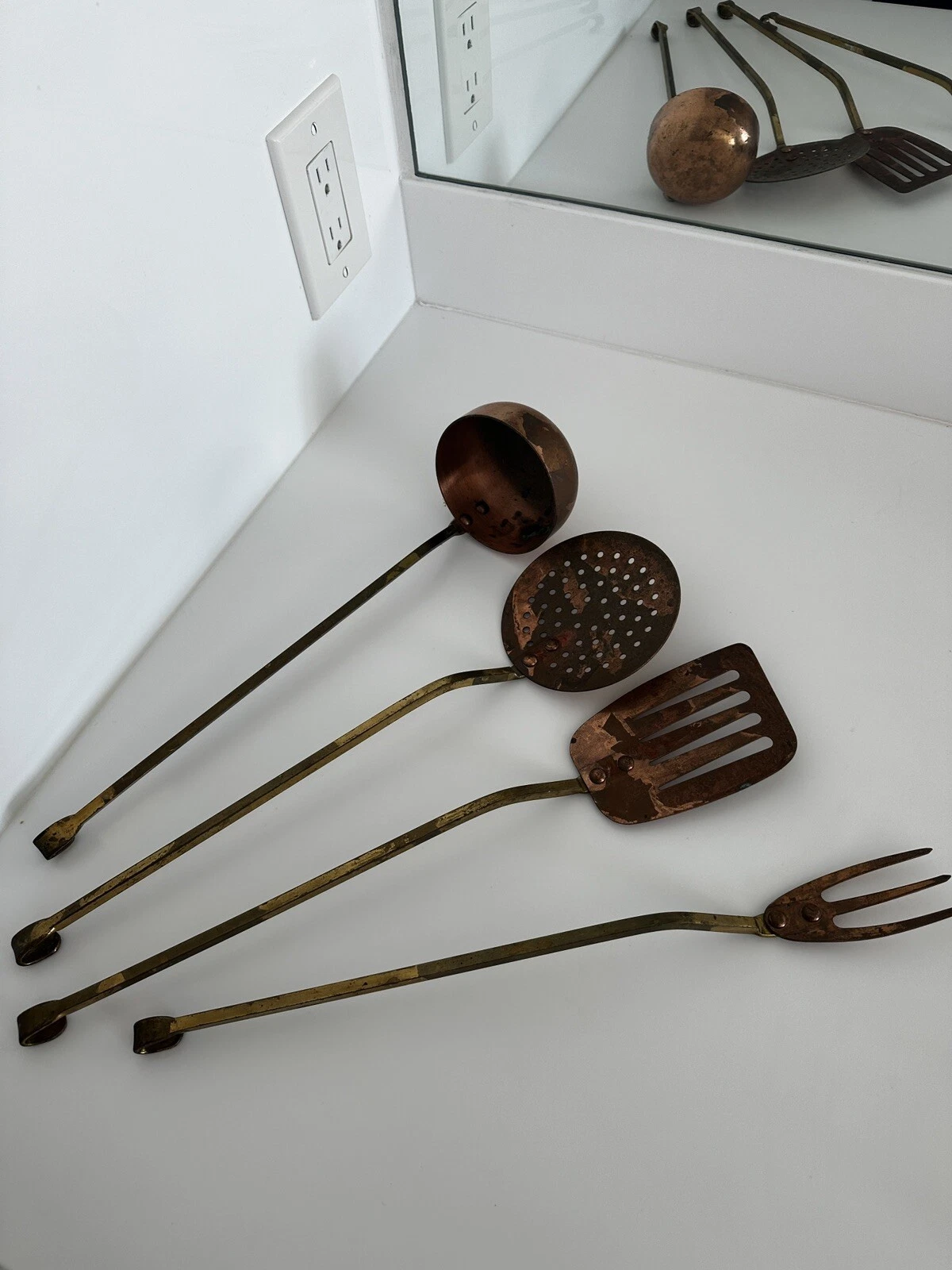 Collection of Vintage Copper Utensils - Thumbnail 3