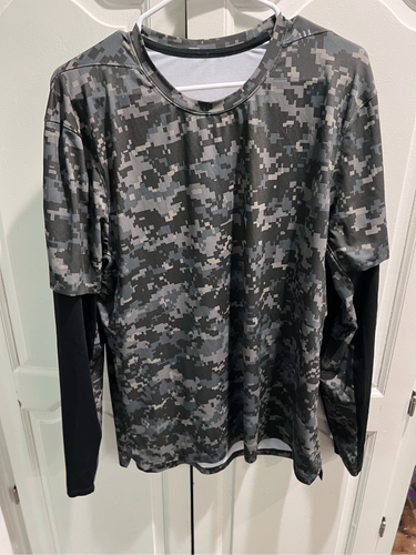 Lululemon Explicit Content Long Sleeve Shirt Reflective Men’s Large Black Rare - Picture 6 of 7