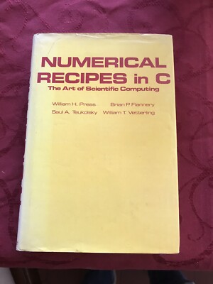 Numerical Recipes in C : The Art of Scientific Computing