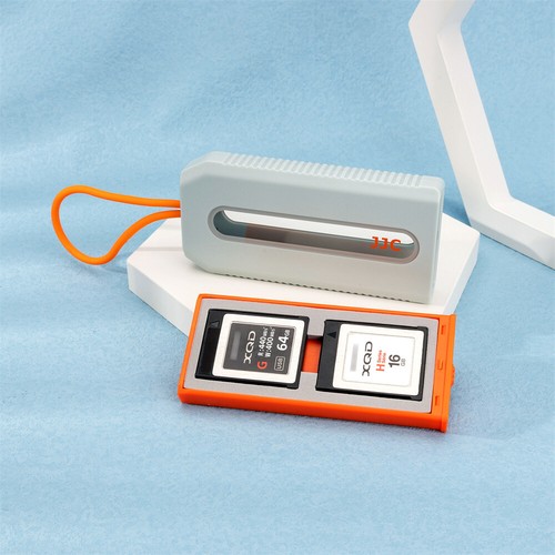 JJC 4 Slots Memory Card Case Storage Holder Portable for XQD Cards Anti-Lost - Picture 2 of 12