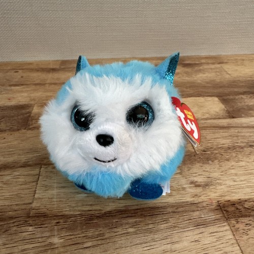 Ty Beanie Balls Prinz blauer sibirischer Husky Hund 3 Zoll Plüschtier Stofftier Spielzeug NEU
