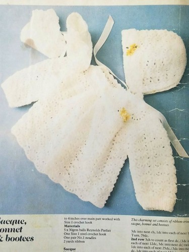 Golden Hands #19 BABIES WARDROBE knit crochet magazine 50 patterns 0 to 3 yrs - 第 4/12 張圖片