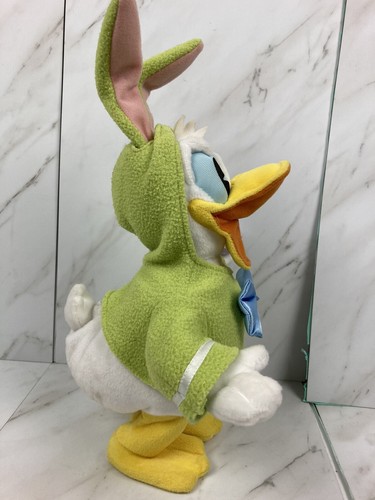HALLMARK Plush Singing Animated DONT PULL MY EARS DONALD DUCK Easter Bunny Egg - Picture 4 of 7