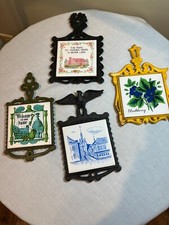 LOT OF 4 VINTAGE JAPAN CAST IRON  TILR TRIVETS