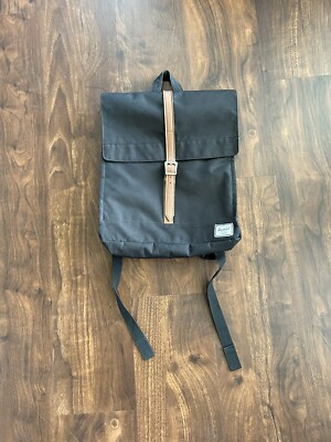 Herschel Supply Company City Backpack Mid-Volume 14L Black Red Stripe Interior Herschel Supply Company City Backpack Mid-Volume Black w  main image 3
