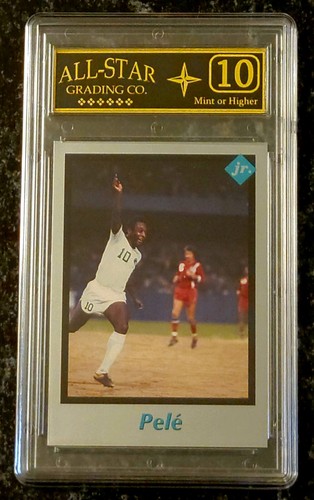 Pele Scarce TUFF STUFF Jr. Soccer Card #44 GRADED  MINT ASG 10