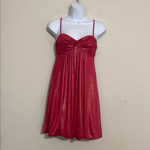 Vintage Jodi Christoper Red Strap Balloon Dress women S event Y2K preppy party