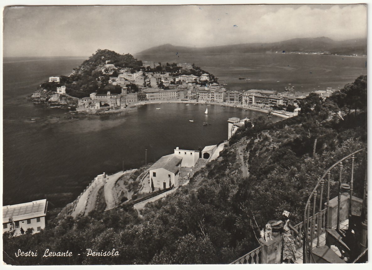 SESTRI LEVANTE - GENOVA - PENISOLA - VIAGG. 1957 -10648-