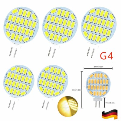 G4 LED Lampe Birne Stiftsockel Leuchtemittel Warmweiss 400LM 3W DC/AC12V 3000K