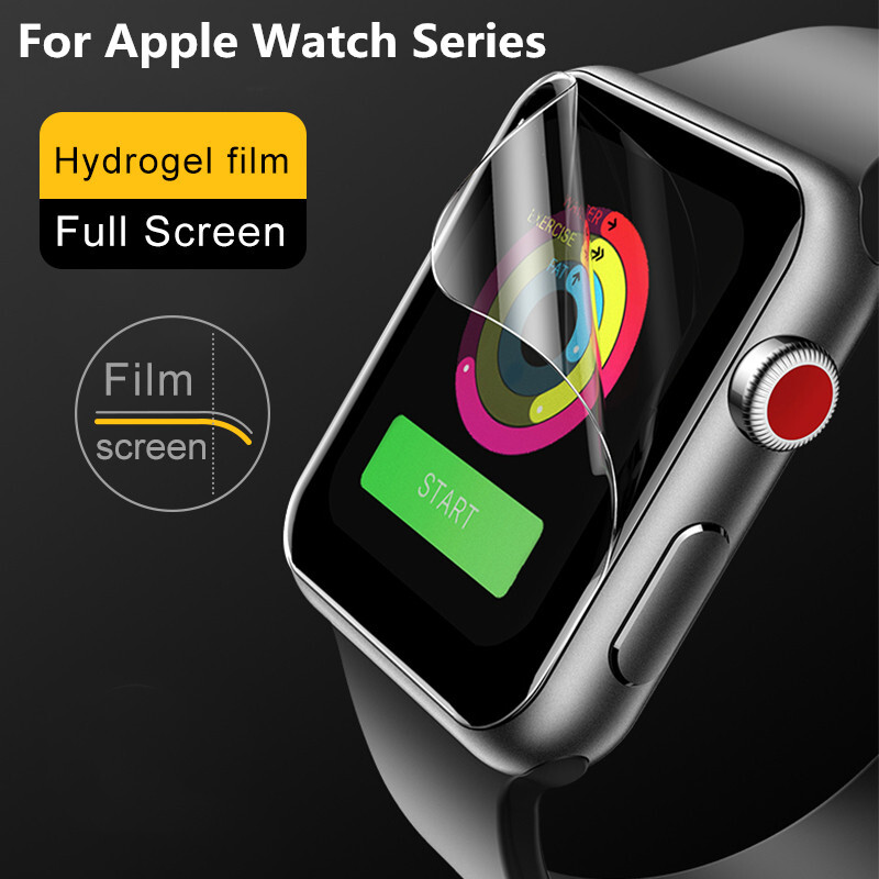 Screen Protector For Apple Watch Series 7 6 SE 5 4 45mm 49mm 44mm Hydrogel Film-image