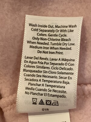 Sweat-shirt En Polaire Athletic Works - Fille - Taille 2XL (18) - Rose à Cœurs Argentés - Neuf Avec étiquettes
