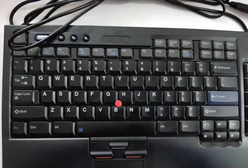 Original Lenovo IBM SK-8835 USB Wired Keyboard With Trackpad - US English - Picture 4 of 8