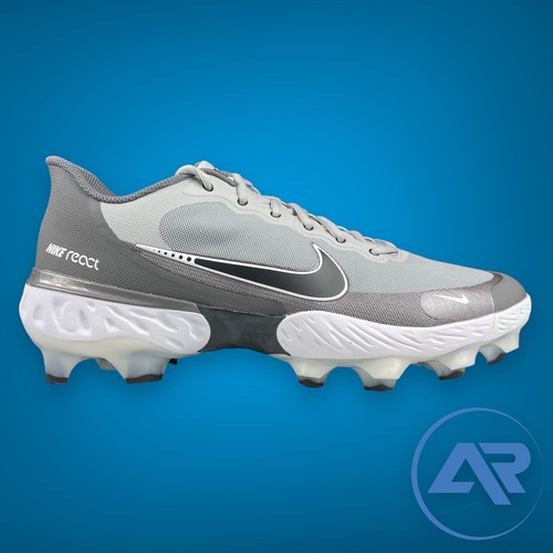 NEW Nike Alpha Huarache Elite 3 MCS Baseball Cleats Size 11 Grey CZ4453-005 - Picture 2 of 7