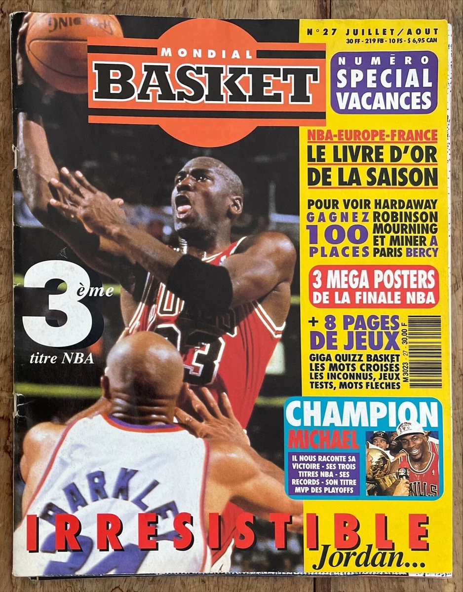 MONDIAL BASKET MAGAZINE WITH MICHAEL JORDAN NO.27 JULY AUGUST 1993