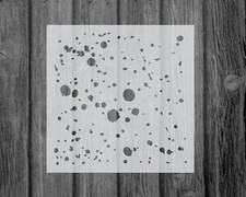 Splatter Stencil, Durable Handmade Mylar Reusable Craft Painting Template, 805