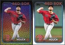 2024 Topps Series 2 Tanner Houck #377 Holiday Foil & Base - Boston Red Sox