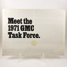 Vintage 1971 GMC Truck Task Force Lineup Fold...