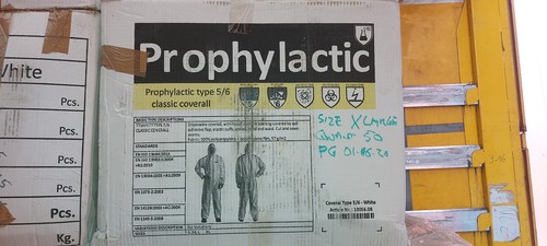 Liquidation: 69000 Disposable Coverall Type 5/6 Protection Hooded overall Suits - Picture 4 of 10
