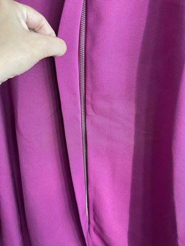 Chicos Coat Jacket Womens 2XL Fushsia Pink Sophisticated Full Zip Polyester - Picture 8 of 8