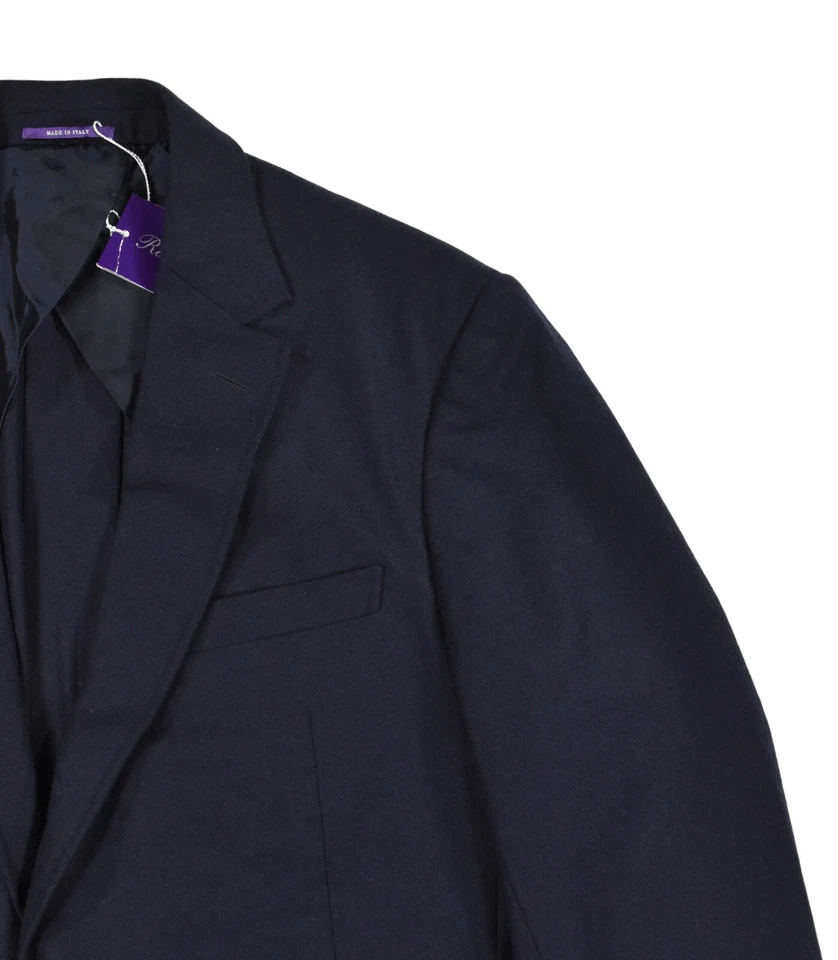 Chaqueta Blazer Ralph Lauren Etiqueta Púrpura Azul Marino Lana Kent Hayden 46 R Nueva $2895 Foto 2 de 4