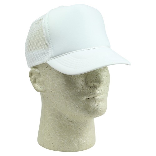 Youth Trucker Hat Ball Cap Mesh Kids Blank Plain S XS Red Blue Gray Black White - Picture 36 of 110