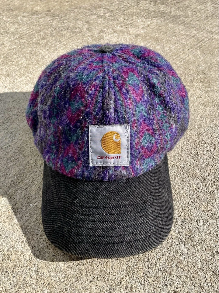 Винтажная холщовая бейсболка Carhartt Hat Aztec Blanket юго-западная сделано в США 90-е - Изображение 2 из 4