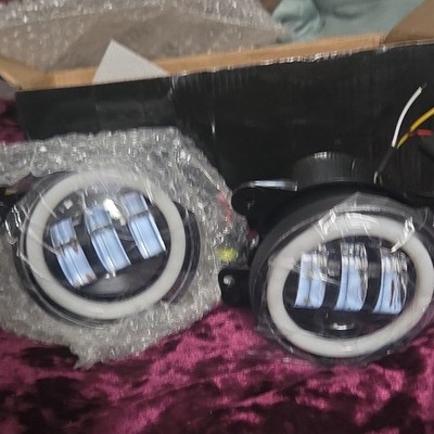 3.5 Inch Round LED Spot Halo Fog Lamp 30W 6000K Cars SUVs Motorcycles Universal