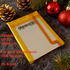 3800mah Battery Upgrade Replacement For iPod Classic 6 6.5 7 Video 5 5.5 Thin