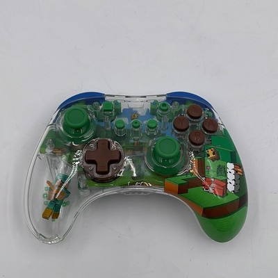 PDP REALMz Wireless Nintendo Switch Pro Controller Minecraft Steve