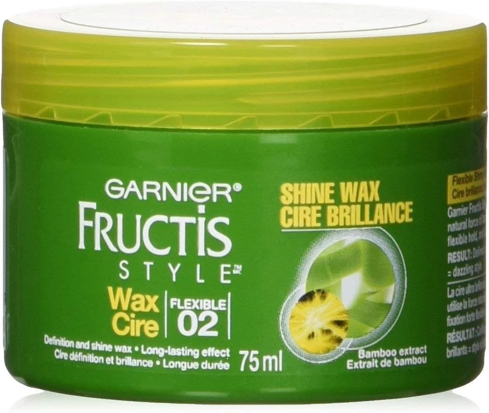 Garnier Fructis SHINE WAX Flexible 02 *Lot of 2 Tubs 75ml Each* - Image 2 of 2