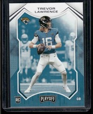 Trevor Lawrence 2021 Panini Playoff Jaguars Rookie RC Card #201 W/Top Loader. rookie card picture