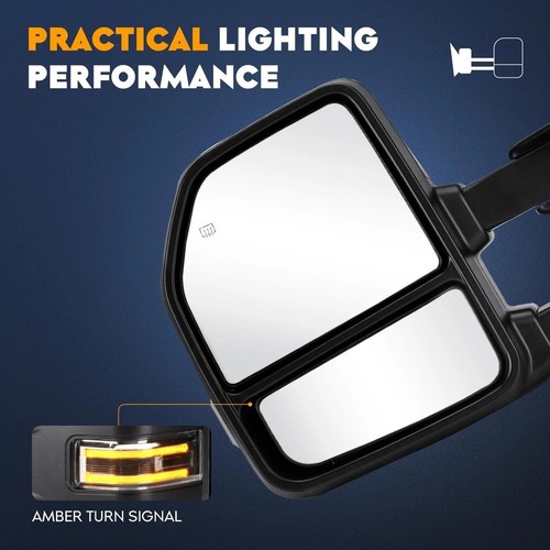 Towing Mirrors for Ford F-150 2015 2016 2017 2018 2019 2020 Power heated Temp... - 第 5/9 張圖片