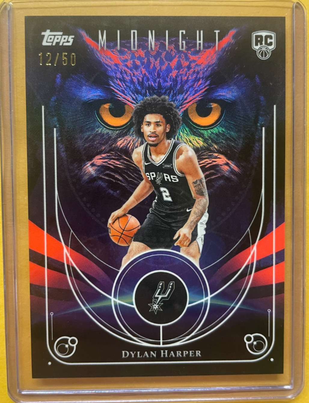 Dylan Harper 2025 Topps Midnight Night Owls RC /50 #NO-17 Spurs Rookie 🔥 SSP